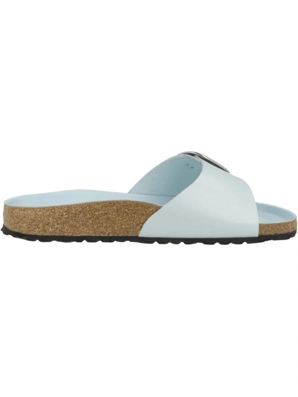 Birkenstock Madrid Big Buckle Sandal New in Box- Baby Blue High Shine size 6-6.5